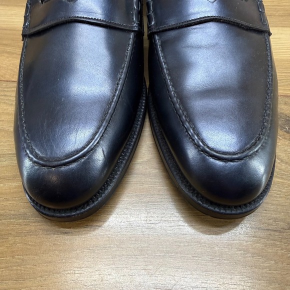 McAFEE SHOES Penny Loafers Mens 11 AA Handmade Black Dress Shoes ENGLAND main image 10